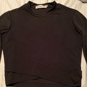 Black crop top